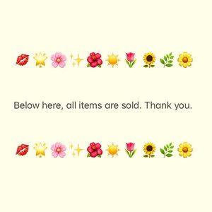 Below here, items are sold. Thanks!